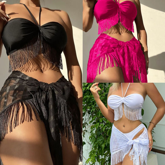 Damen Fransen-Bikini-Set EB