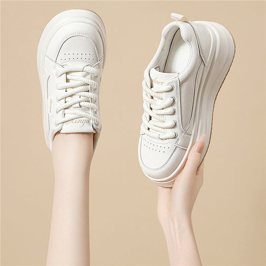 Damen trendige Plateau Sneaker mit extra dämpfender Sohle EB