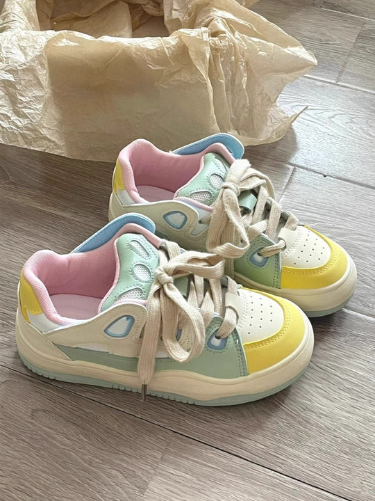 Damen Modische Sneakers mit atmungsaktiven Einsätzen und bequemer Dämpfung EB