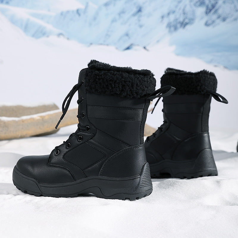 Damen warme Winterstiefel mit isolierender Polsterung und rutschfester Sohle EB