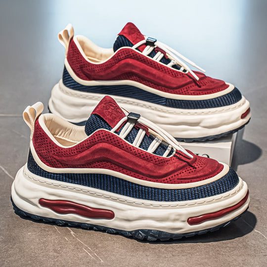Damen Sportliche Air-Sohle Sneakers mit atmungsaktivem Obermaterial und flexiblem Design EB