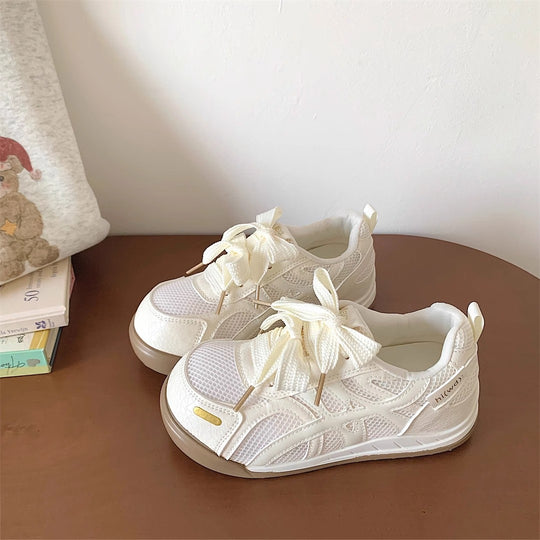 Damen Sportliche Sneaker mit dekorativen Schnürdetails EB
