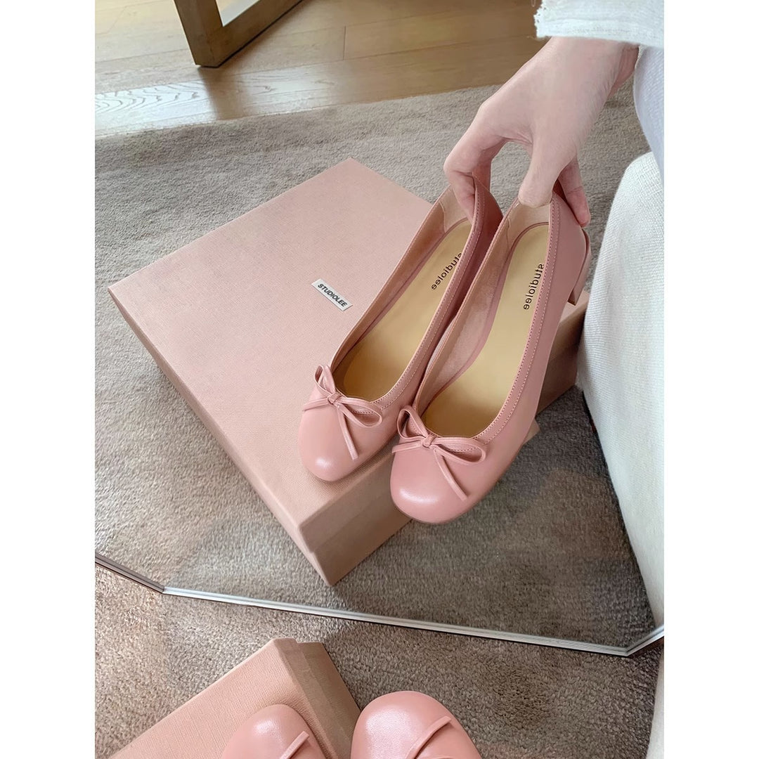 Damen Ballerina-Schuhe mit charmantem Schleifendetail und weich gepolsterter Innensohle EB