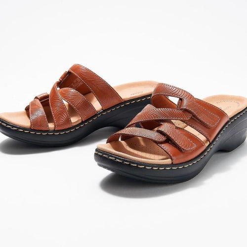 Damen Komfortable Clogs mit anatomischem Fußbett und modischem Riemendesign EB