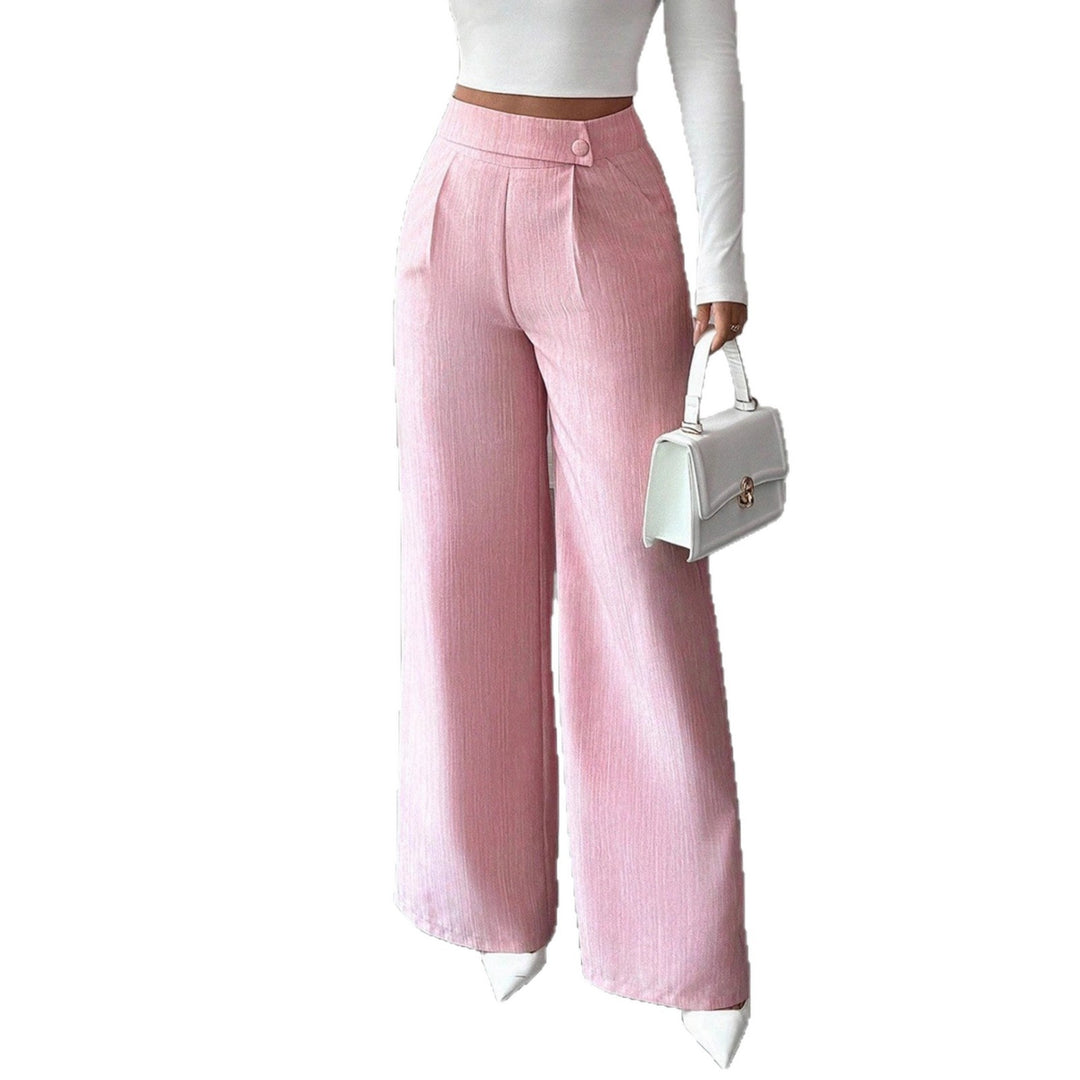 Damen weite High-Waist-Hosen EB