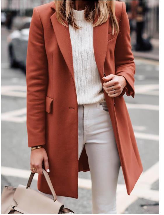 Damen eleganter taillierter Übergangsblazer EB