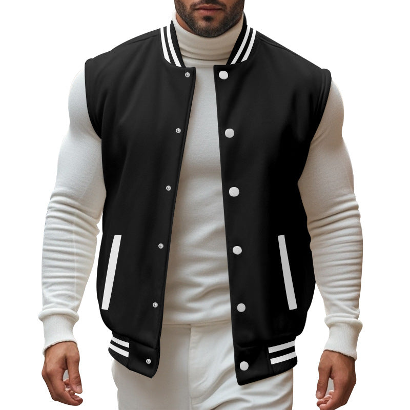 Herren trendige Collegejacke mit sportlichem Schnitt EB