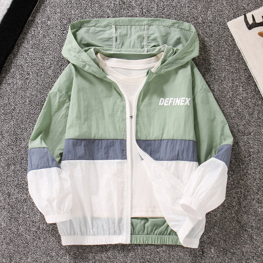 Unisex nan leichte winddichte Kapuzenjacke mit Reißverschluss und elastischen Bündchen  EB