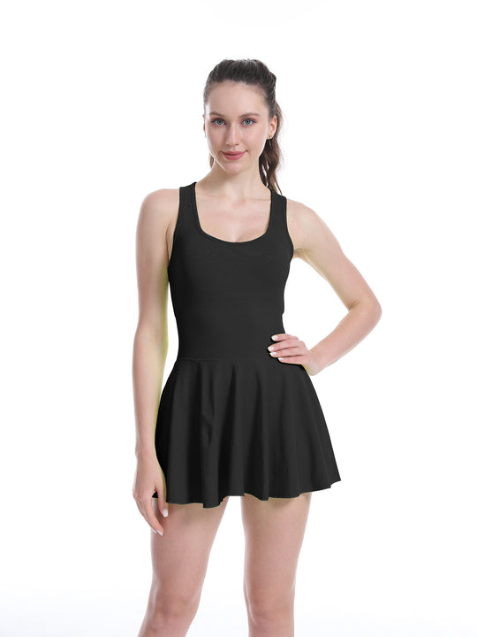 Damen Sportkleid mit integrierten Shorts EB