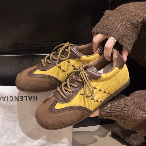 Damen modische Sneaker mit hochwertigem Wildleder-Obermaterial und innovativem Design EB