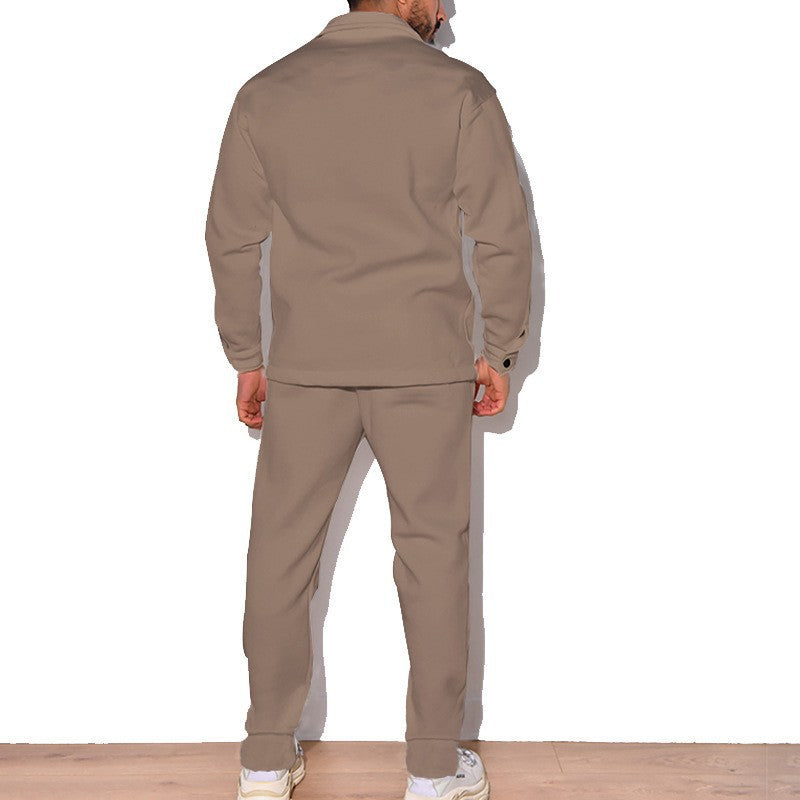 Herren Lässiges Set aus Hemd und Jogginghose EB