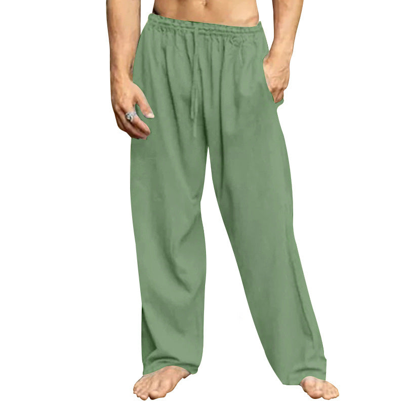Herren entspannende Freizeithose mit elastischem Bund und praktischen Taschen EB