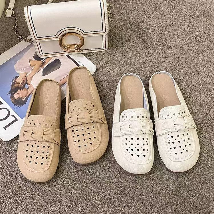 Damen Modische Clogs mit bequemem Knopfdetail EB