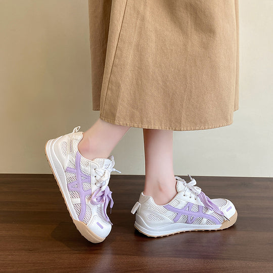 Damen Sportliche Sneaker im trendigen Netzdesign EB