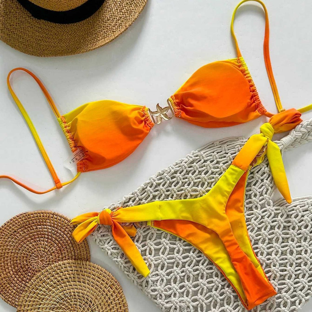 Damen Bikiniset mit schickem Glitzer-Detail EB