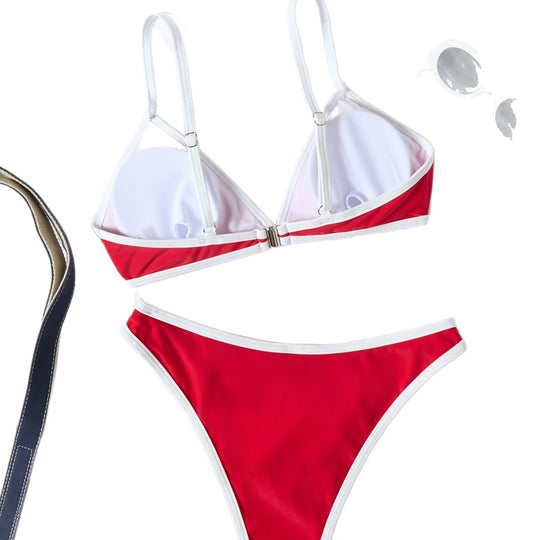 Damen Triangel-Bikini mit verstellbaren Trägern EB