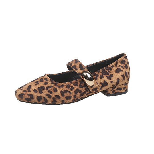 Damen Elegante Flachschuhe mit verstellbarem Riemen und glänzender Oberflächenstruktur EB