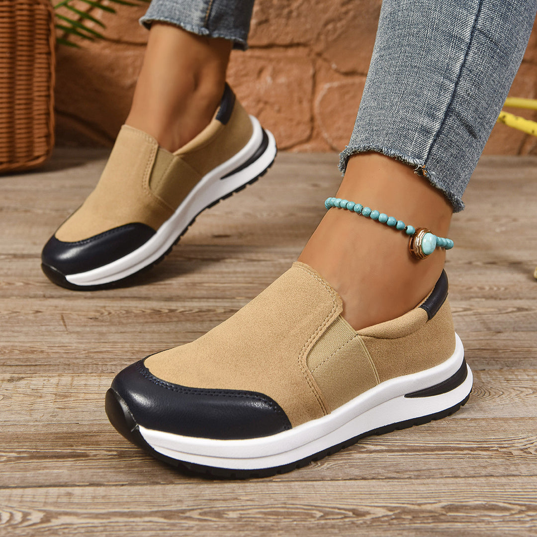 Damen Slip-On Sneakers mit vielseitigem Komfort und atmungsaktiver Struktur EB