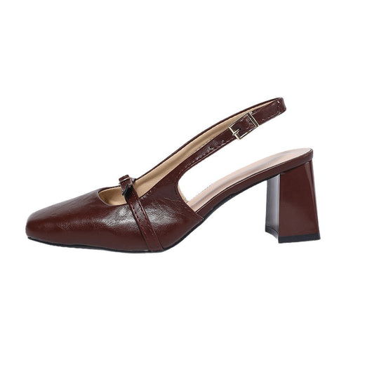 Damen Slingback-Pumps mit komfortablem Blockabsatz EB