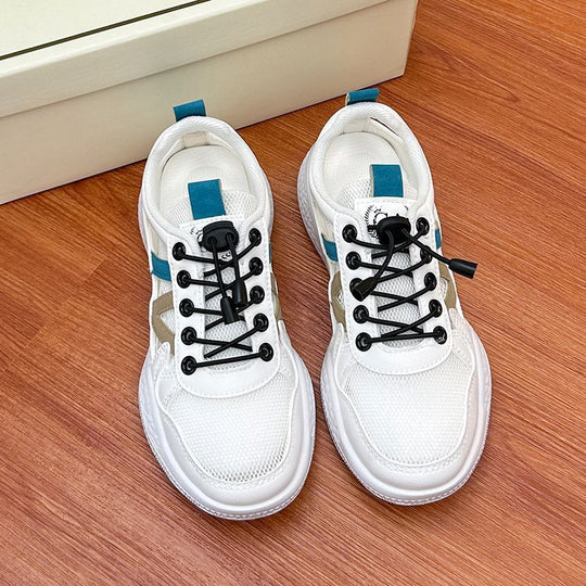 Damen Sportliche Sneakers mit atmungsaktivem Mesh-Obermaterial und innovativem Schnellschnürsystem EB