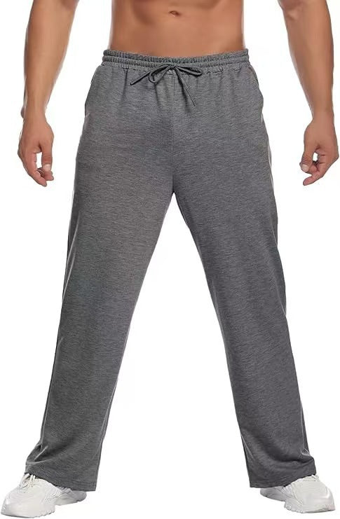 Herren nan locker fallende Loungehose aus softem Jersey mit Kordelzug, elastischem Bund und geradem Bein EB