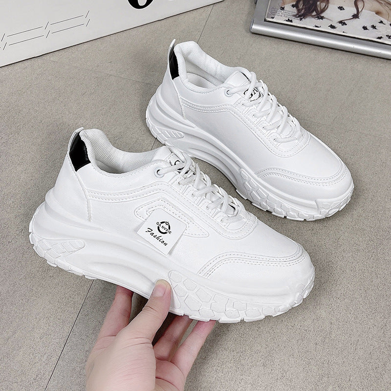 Damen Sportliche Trend Sneakers mit dickem Sohlenprofil und atmungsaktiver Oberfläche EB