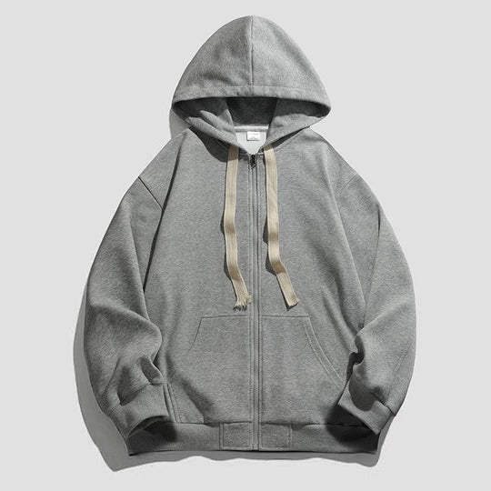 Damen warme Kapuzenjacke mit durchgehendem Reißverschluss und großzügigen Taschen EB