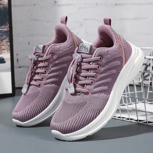 Damen Sportliche Laufschuhe mit atmungsaktiver Oberflächenstruktur und innovativem Schnellschnürsystem EB