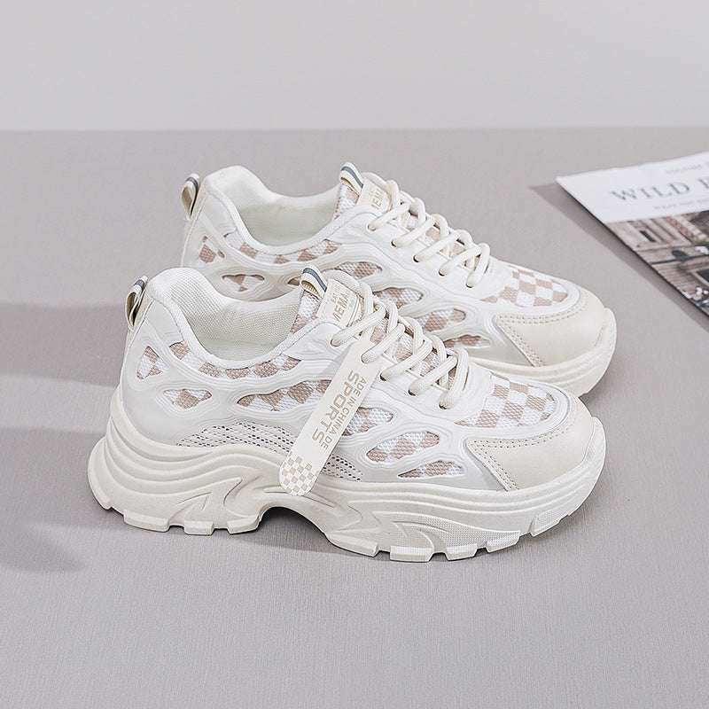 Damen Futuristische Lauf-Sneaker mit atmungsaktivem Mesh und gepolsterter Sohle EB