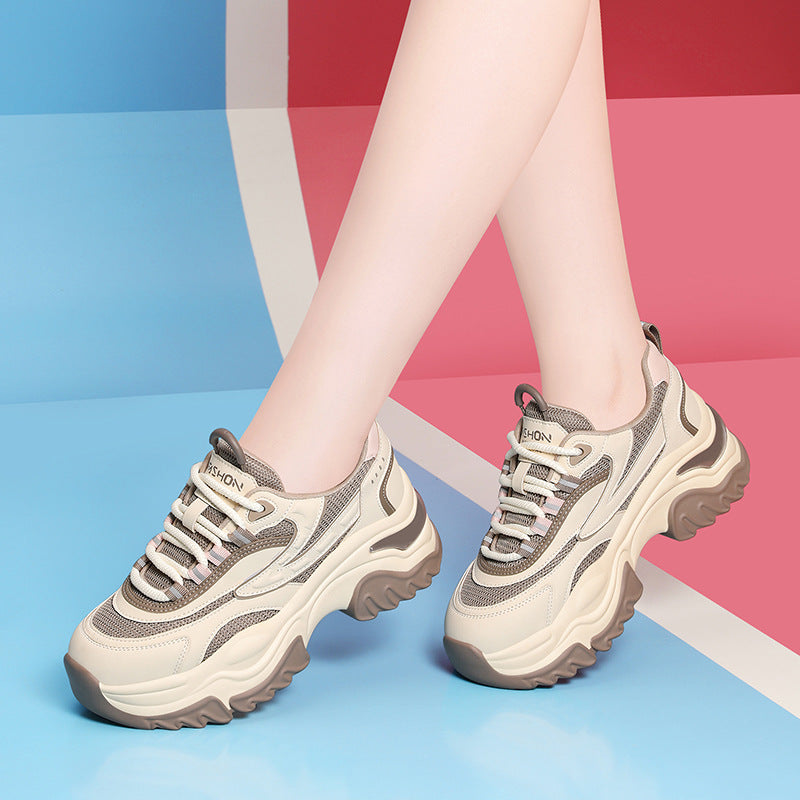 Damen Chunky Lauf-Sneaker mit hochdämpfender Sohle und atmungsaktivem Obermaterial EB