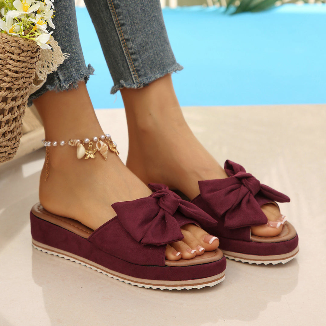 Damen Bequeme Sandalen mit modischem Schleifen-Design EB