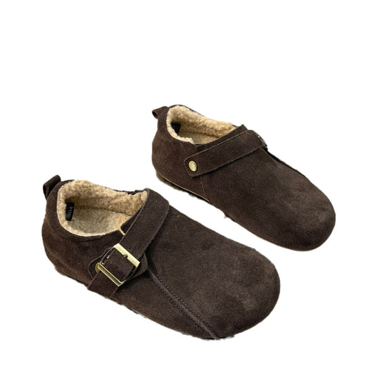 Damen Komfortable Clogs mit weichem Innenfutter und praktischem Schnallenverschluss EB