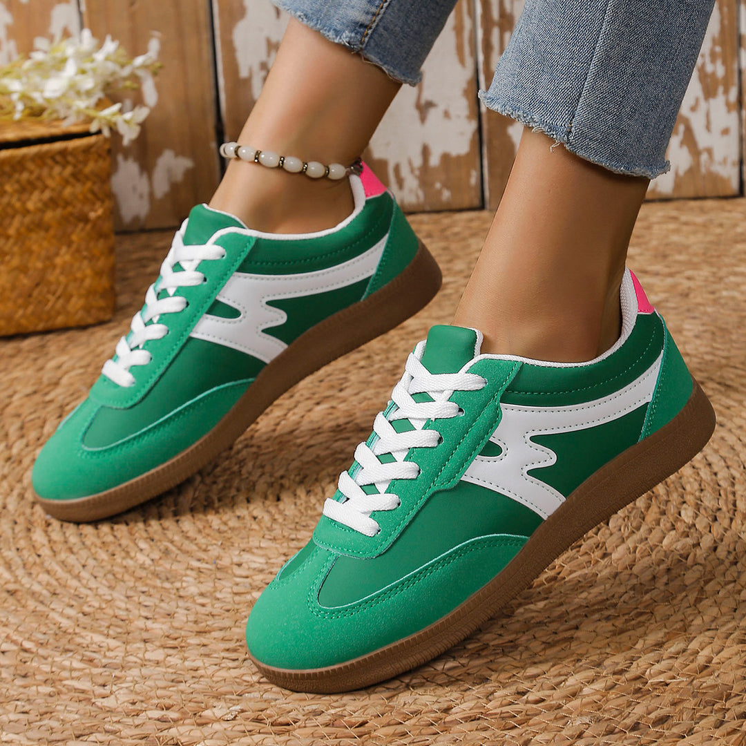 Damen Sportliche Sneaker mit atmungsaktivem Obermaterial und rutschfester Sohle EB
