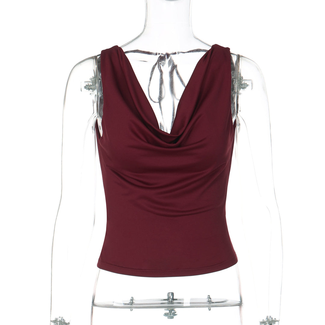 Damen Elegantes Crossover-Oberteil EB