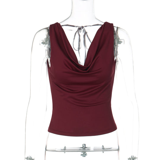 Damen Elegantes Crossover-Oberteil EB