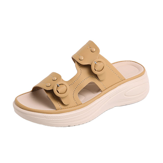 Damen bequeme und stylische Sandalen mit verstellbaren Riemen EB