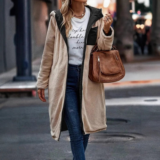 Damen lange Steppjacke EB