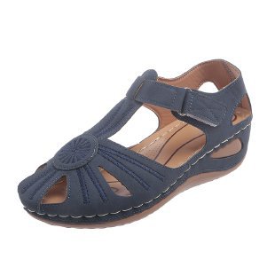 Damen komfortable Wedge-Sandalen mit ergonomischem Fußbett EB