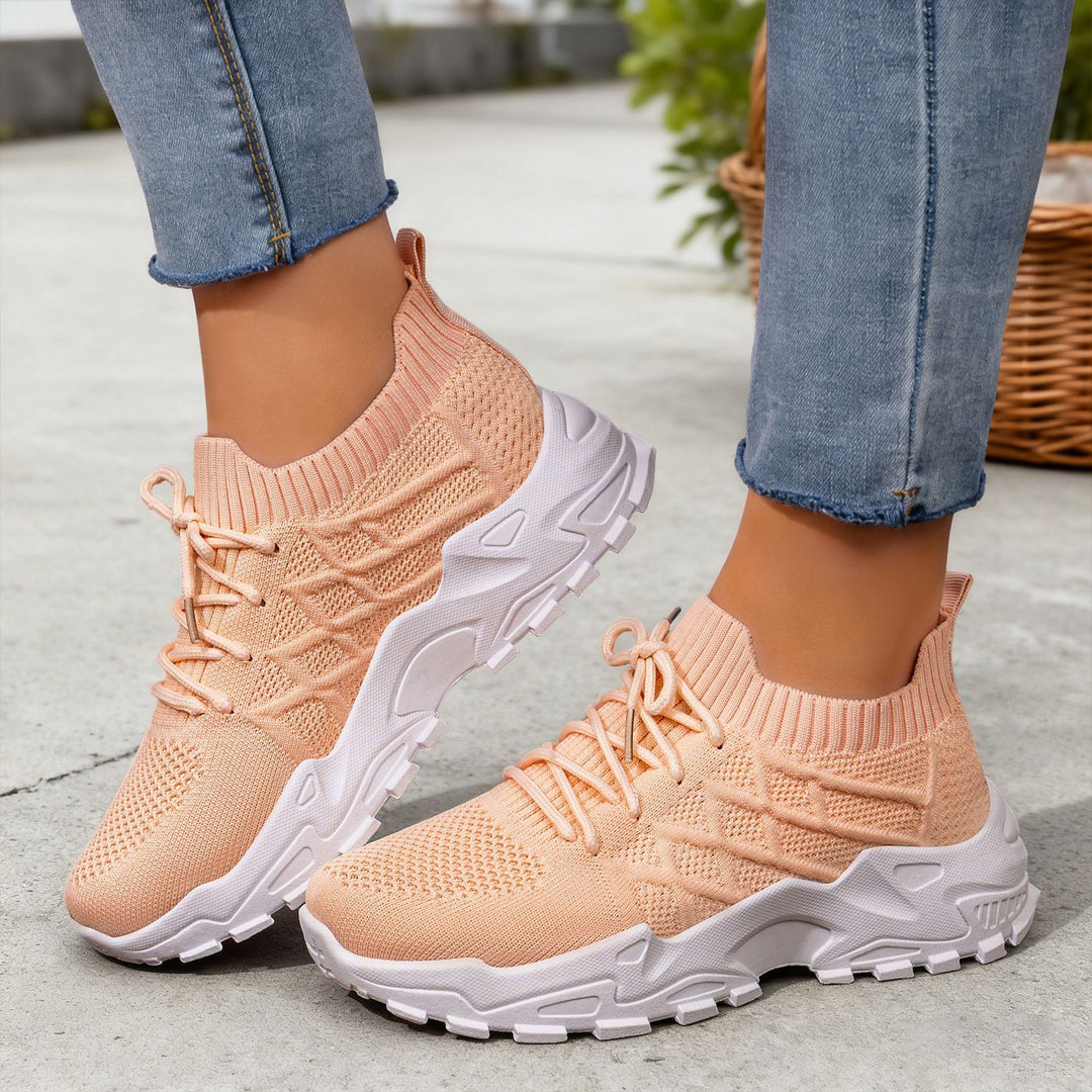 Damen Hochleistungs-Laufschuhe mit flexiblem Strick-Obermaterial EB