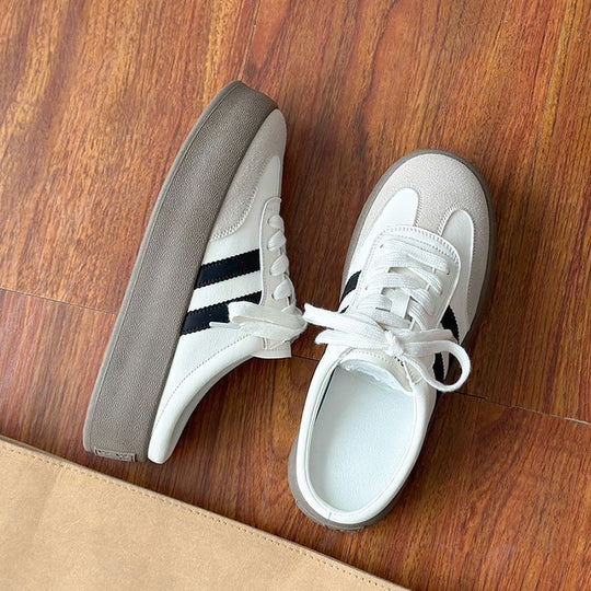 Damen Sportliche Sneakers mit dämpfender Sohle und klassischem Streifendesign EB