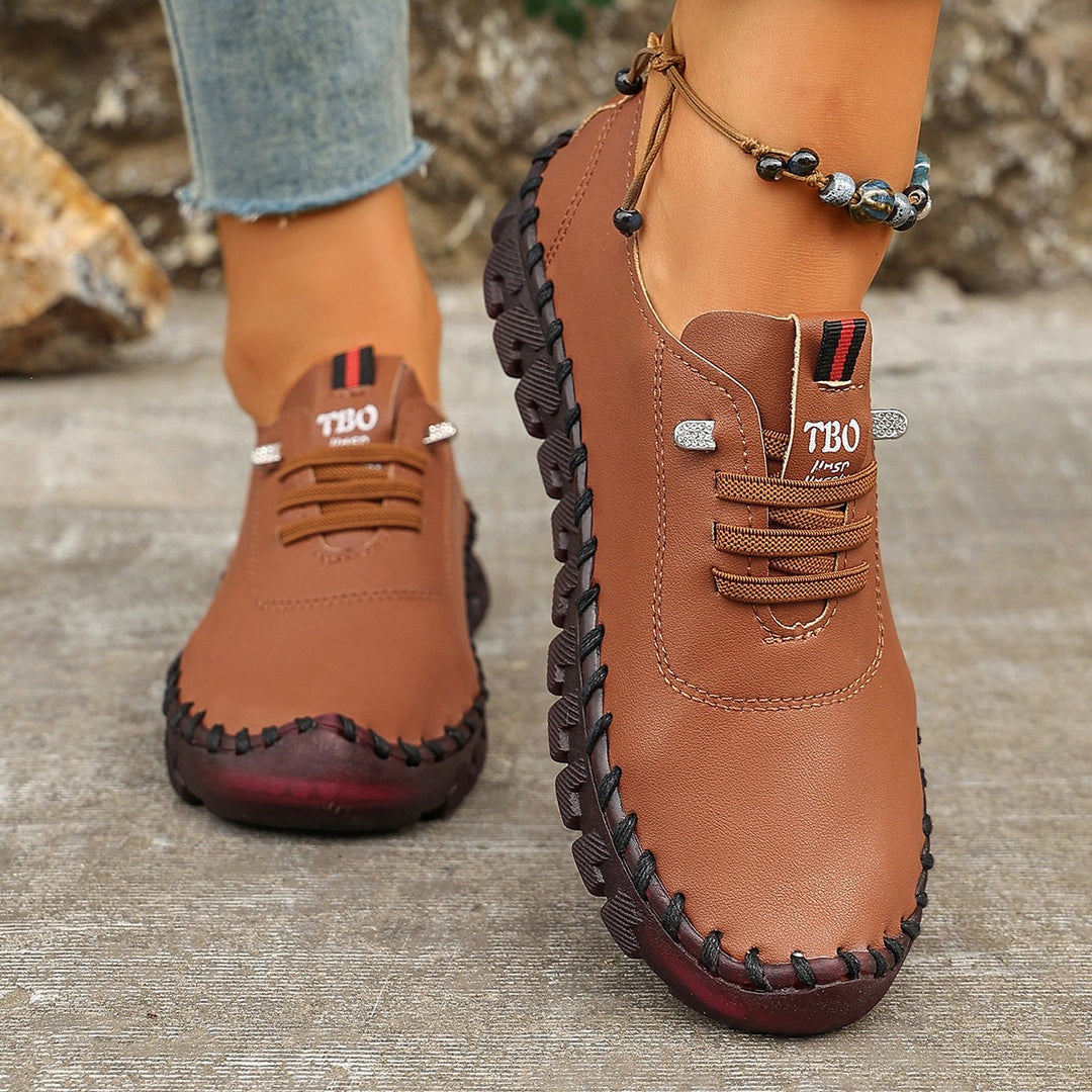 Damen Bequeme Ledersneaker mit innovativem Sohlenprofil EB
