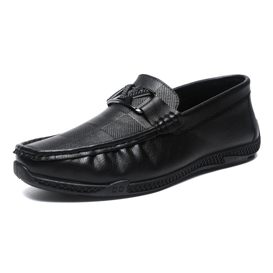Herren Elegante Mokassins aus hochwertigem Leder mit rutschfester Sohle EB