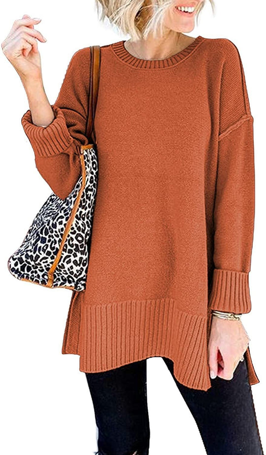 Damen Übergroßer Strickpullover EB