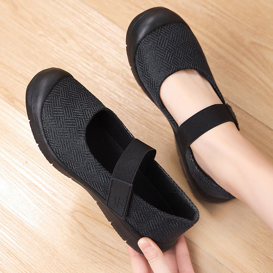 Damen Bequeme Hausschuhe mit verstellbarem Riemen EB