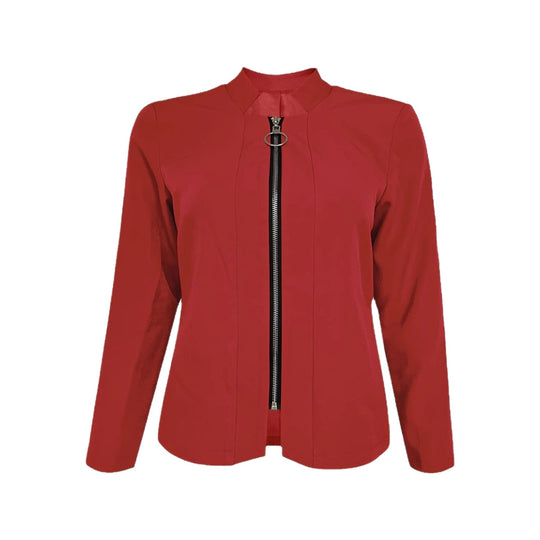 Damen Bikerjacke mit innovativem Schnitt und praktischen Reißverschlussdetails EB