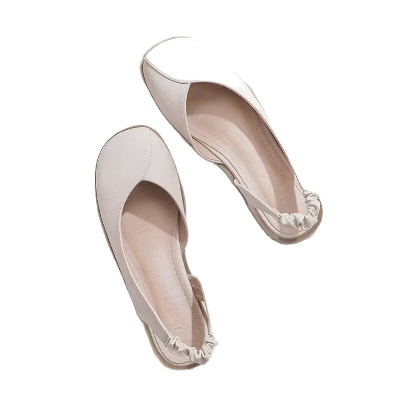 Damen Komfortable Ballerinas mit elastischem Fersenbereich EB