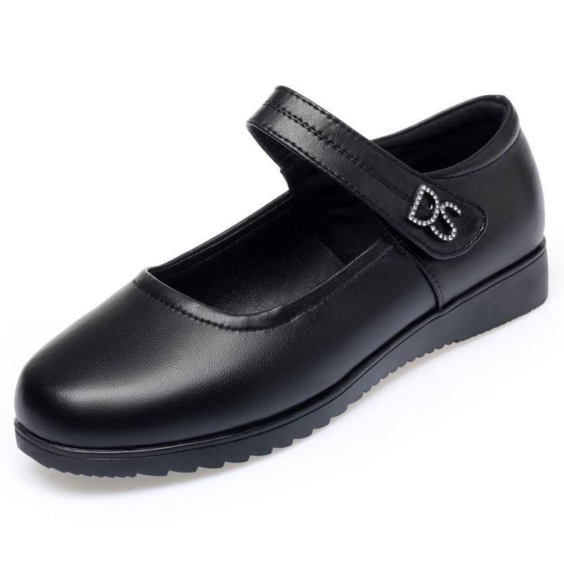 Damen elegante Mary Jane Schuhe mit modischem Riemen und bequemem Blockabsatz EB