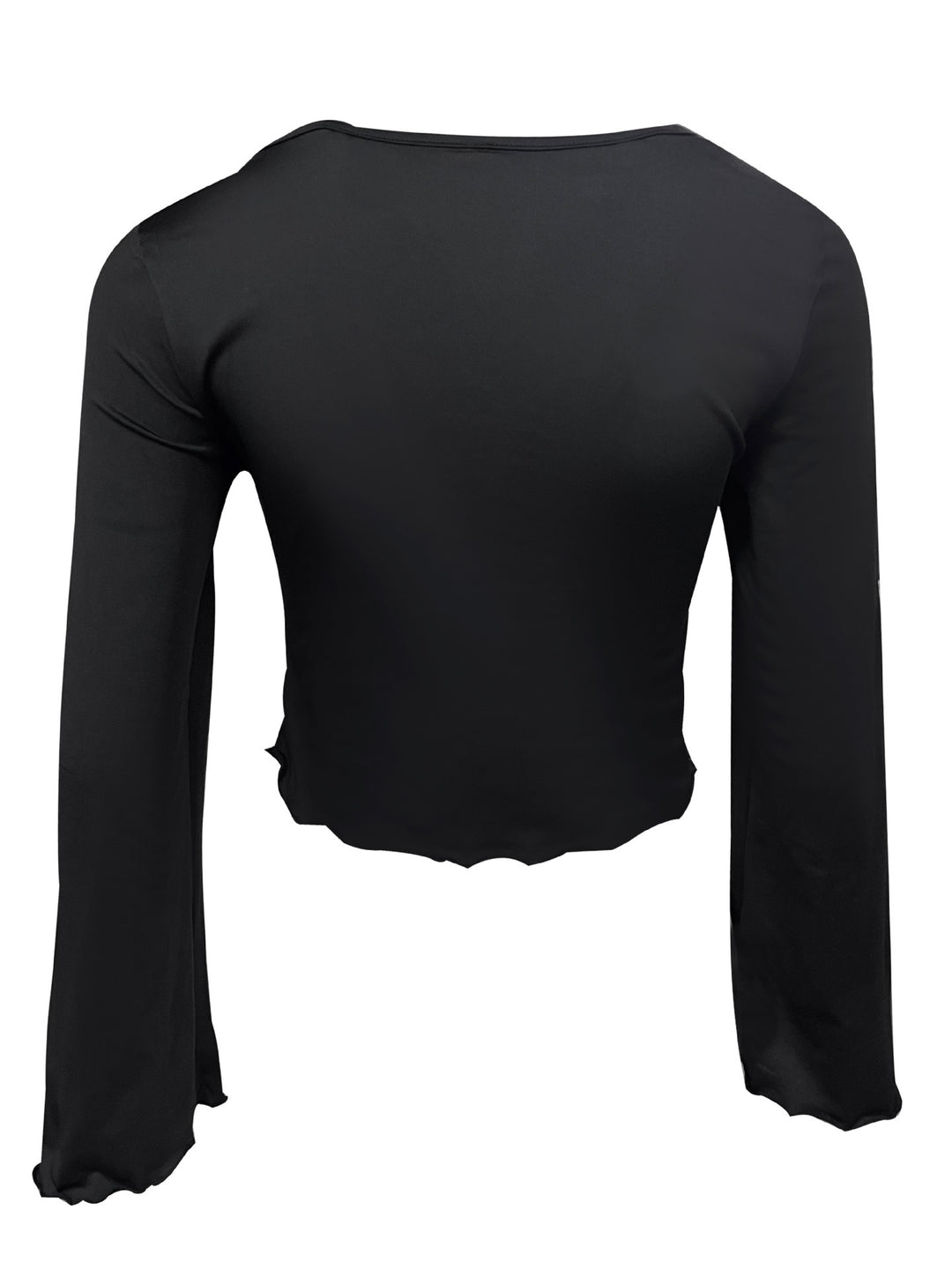 Damen Figurbetonter Longsleeve mit raffinierter Raffung EB