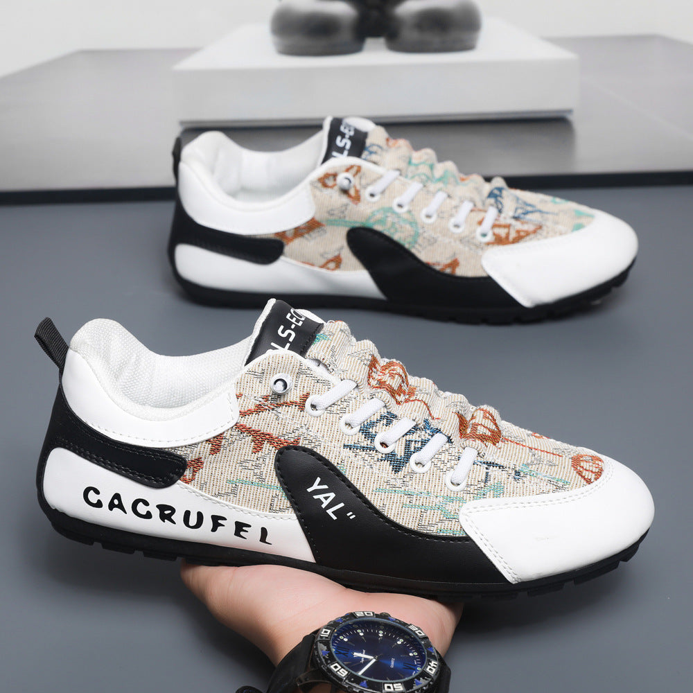 Damen Sportliche Sneakers mit kunstvollem Obermaterial und rutschfester Sohle EB