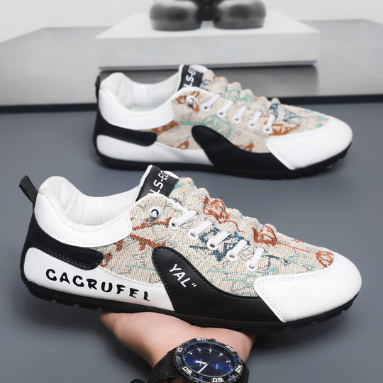 Damen Sportliche Sneakers mit kunstvollem Obermaterial und rutschfester Sohle EB